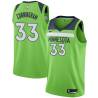 Green Dante Cunningham Twill Basketball Jersey -Timberwolves #33 Cunningham Twill Jerseys, FREE SHIPPING