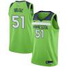 Green Michael Doleac Twill Basketball Jersey -Timberwolves #51 Doleac Twill Jerseys, FREE SHIPPING