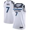 White Mark Davis Twill Basketball Jersey -Timberwolves #7 Davis Twill Jerseys, FREE SHIPPING