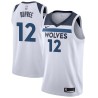 White Ronald Dupree Twill Basketball Jersey -Timberwolves #12 Dupree Twill Jerseys, FREE SHIPPING