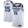 White Bill Curley Twill Basketball Jersey -Timberwolves #15 Curley Twill Jerseys, FREE SHIPPING