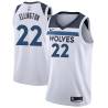 White Wayne Ellington Twill Basketball Jersey -Timberwolves #22 Ellington Twill Jerseys, FREE SHIPPING