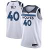 White Eric Riley Twill Basketball Jersey -Timberwolves #40 Riley Twill Jerseys, FREE SHIPPING