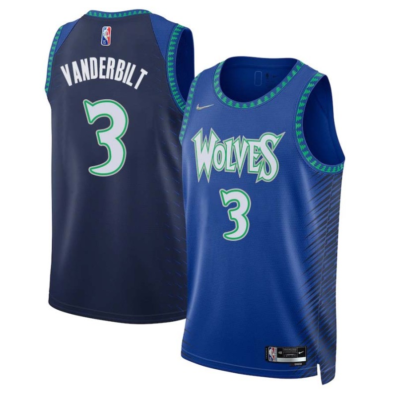 2021/22 City Edition Jarred Vanderbilt Timberwolves #3 Twill Basketball Jersey FREE SHIPPING