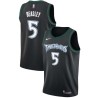 Black_Throwback Malik Beasley Timberwolves #5 Twill Basketball Jersey FREE SHIPPING