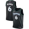 Black_Throwback Jordan McLaughlin Timberwolves #6 Twill Basketball Jersey FREE SHIPPING