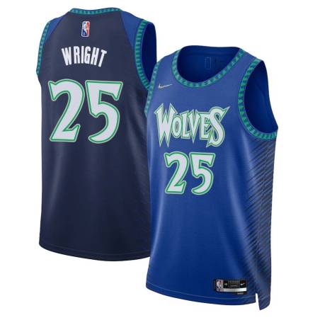 2021/22 City Edition 2021 Draft McKinley Wright Timberwolves #25 Twill Basketball Jersey FREE SHIPPING