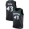 Black_Throwback Anthony Tolliver Timberwolves #43 Twill Basketball Jersey FREE SHIPPING