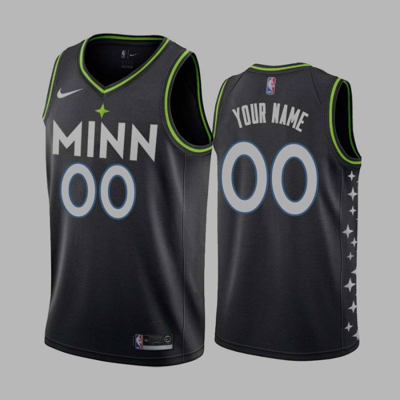 2020-21City Customized Minnesota Timberwolves Twill Basketball Jersey FREE SHIPPING