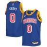 Blue Classic DeMarcus Cousins Warriors #0 Twill Basketball Jersey FREE SHIPPING