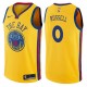 2017-18City D'Angelo Russell Warriors #0 Twill Basketball Jersey FREE SHIPPING