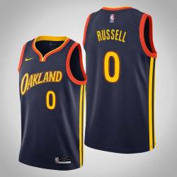 2020-21City D'Angelo Russell Warriors #0 Twill Basketball Jersey FREE SHIPPING