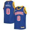 Blue Classic D'Angelo Russell Warriors #0 Twill Basketball Jersey FREE SHIPPING
