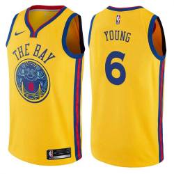 2017-18City Nick Young Warriors #6 Twill Basketball Jersey FREE SHIPPING