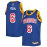 Blue Classic Nick Young Warriors #6 Twill Basketball Jersey FREE SHIPPING