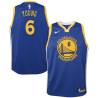 Blue2017 Nick Young Warriors #6 Twill Basketball Jersey FREE SHIPPING