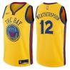 2017-18City Quinndary Weatherspoon Warriors #12 Twill Basketball Jersey FREE SHIPPING