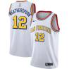 White Classic Quinndary Weatherspoon Warriors #12 Twill Basketball Jersey FREE SHIPPING