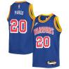 Blue Classic Jeremy Pargo Warriors #20 Twill Basketball Jersey FREE SHIPPING