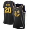 2021-22City Alec Burks Warriors #20 Twill Basketball Jersey FREE SHIPPING