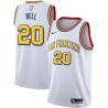 White Classic Jordan Bell Warriors #20 Twill Basketball Jersey FREE SHIPPING