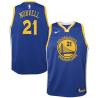 Blue2017 Zach Norvell Warriors #21 Twill Basketball Jersey FREE SHIPPING