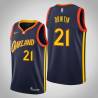 2020-21City Jeff Dowtin Warriors #21 Twill Basketball Jersey FREE SHIPPING