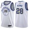 White_Throwback Alfonzo McKinnie Warriors #28 Twill Basketball Jersey FREE SHIPPING