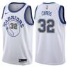White_Throwback Marquese Chriss Warriors #32 Twill Basketball Jersey FREE SHIPPING