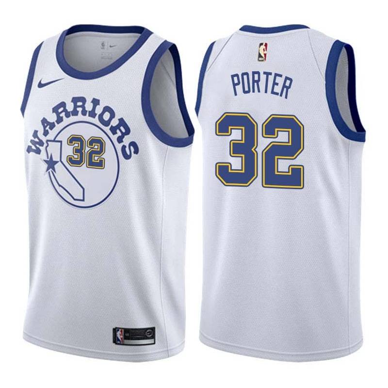 White_Throwback Otto Porter Warriors #32 Twill Basketball Jersey FREE SHIPPING