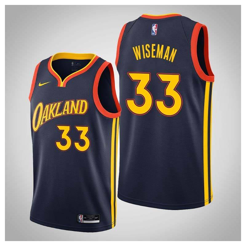 2020-21City James Wiseman Warriors #33 Twill Basketball Jersey FREE SHIPPING