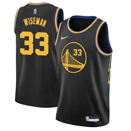 2021-22City James Wiseman Warriors #33 Twill Basketball Jersey FREE SHIPPING
