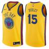 2017-18City Charles Dudley Twill Basketball Jersey -Warriors #15 Dudley Twill Jerseys, FREE SHIPPING