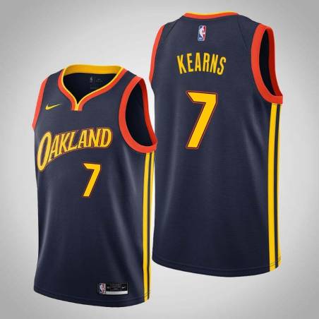 2020-21City Mike Kearns Twill Basketball Jersey -Warriors #7 Kearns Twill Jerseys, FREE SHIPPING