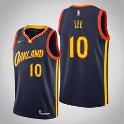 2020-21City David Lee Twill Basketball Jersey -Warriors #10 Lee Twill Jerseys, FREE SHIPPING