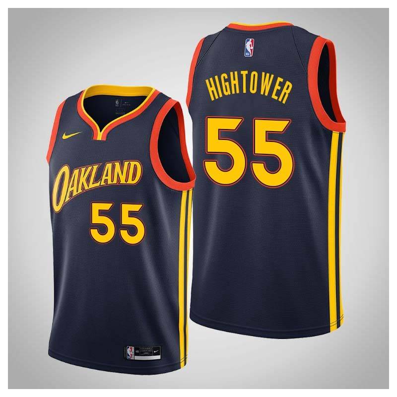 2020-21City Wayne Hightower Twill Basketball Jersey -Warriors #55 Hightower Twill Jerseys, FREE SHIPPING