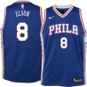 Blue Francisco Elson Twill Basketball Jersey -76ers #8 Elson Twill Jerseys, FREE SHIPPING