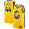 2020-21Gold Anthony Tolliver Twill Basketball Jersey -Warriors #44 Tolliver Twill Jerseys, FREE SHIPPING