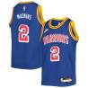 Blue Classic Gerald Madkins Twill Basketball Jersey -Warriors #2 Madkins Twill Jerseys, FREE SHIPPING