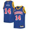 Blue Classic Lew Hitch Twill Basketball Jersey -Warriors #14 Hitch Twill Jerseys, FREE SHIPPING