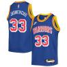 Blue Classic Sarunas Jasikevicius Twill Basketball Jersey -Warriors #33 Jasikevicius Twill Jerseys, FREE SHIPPING