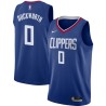 Blue Kevin Duckworth Twill Basketball Jersey -Clippers #00 Duckworth Twill Jerseys, FREE SHIPPING