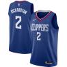 Blue Pooh Richardson Twill Basketball Jersey -Clippers #2 Richardson Twill Jerseys, FREE SHIPPING