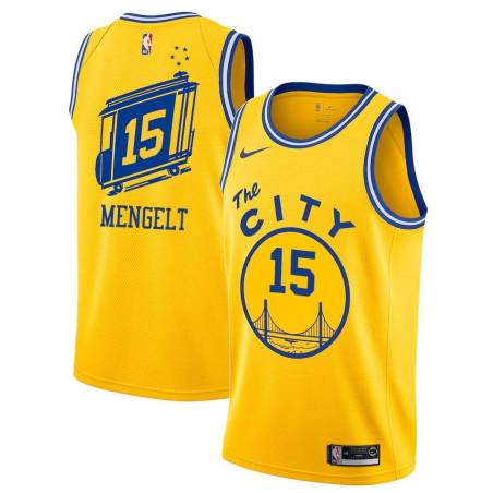 Glod_City-Classic John Mengelt Twill Basketball Jersey -Warriors #15 Mengelt Twill Jerseys, FREE SHIPPING