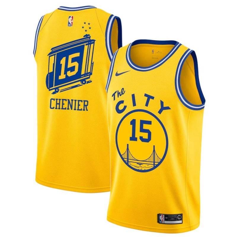 Glod_City-Classic Phil Chenier Twill Basketball Jersey -Warriors #15 Chenier Twill Jerseys, FREE SHIPPING