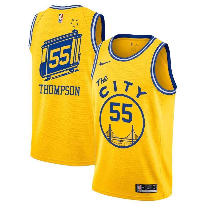 Glod_City-Classic Billy Thompson Twill Basketball Jersey -Warriors #55 Thompson Twill Jerseys, FREE SHIPPING