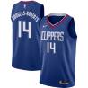 Blue Chris Douglas-Roberts Twill Basketball Jersey -Clippers #14 Douglas-Roberts Twill Jerseys, FREE SHIPPING