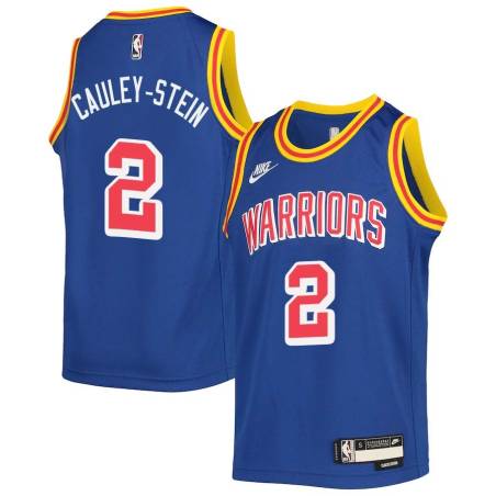 Blue Classic Willie Cauley-Stein Warriors #2 Twill Basketball Jersey FREE SHIPPING