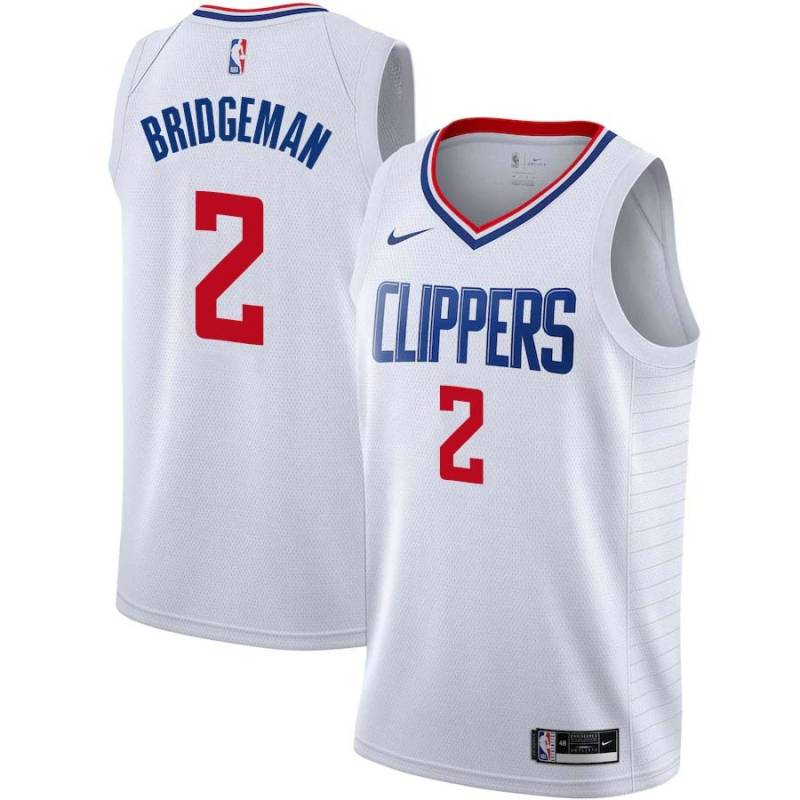 White Junior Bridgeman Twill Basketball Jersey -Clippers #2 Bridgeman Twill Jerseys, FREE SHIPPING