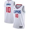 White Will Conroy Twill Basketball Jersey -Clippers #10 Conroy Twill Jerseys, FREE SHIPPING